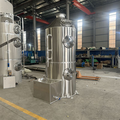 Industrieel afvalgasbehandelingsapparatuur roestvrij staal mistzuurroestwasser PP-spraytoren