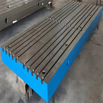 Machinaal gereedschap gietijzeren testplatform inspectie T-slots werktafel oppervlakteplaat platform