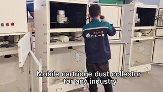 Deze stofafscheider met enkele cartridge